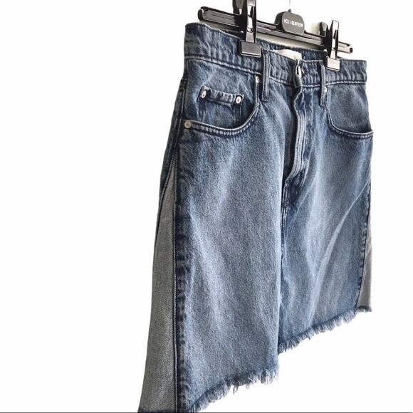 Nobody DENIM High Waisted Denim Mini Skirt Blue 30 - Picture 9 of 11